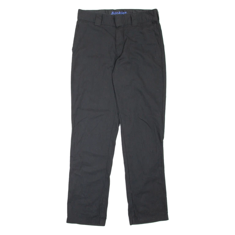 DICKIES Workwear Womens Trousers Black Slim Tapered W32 L32
