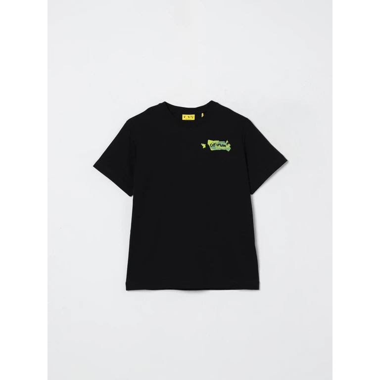 OFF-WHITE KIDS T-Shirt Kids color Black (OBAA002F25JER0071059)