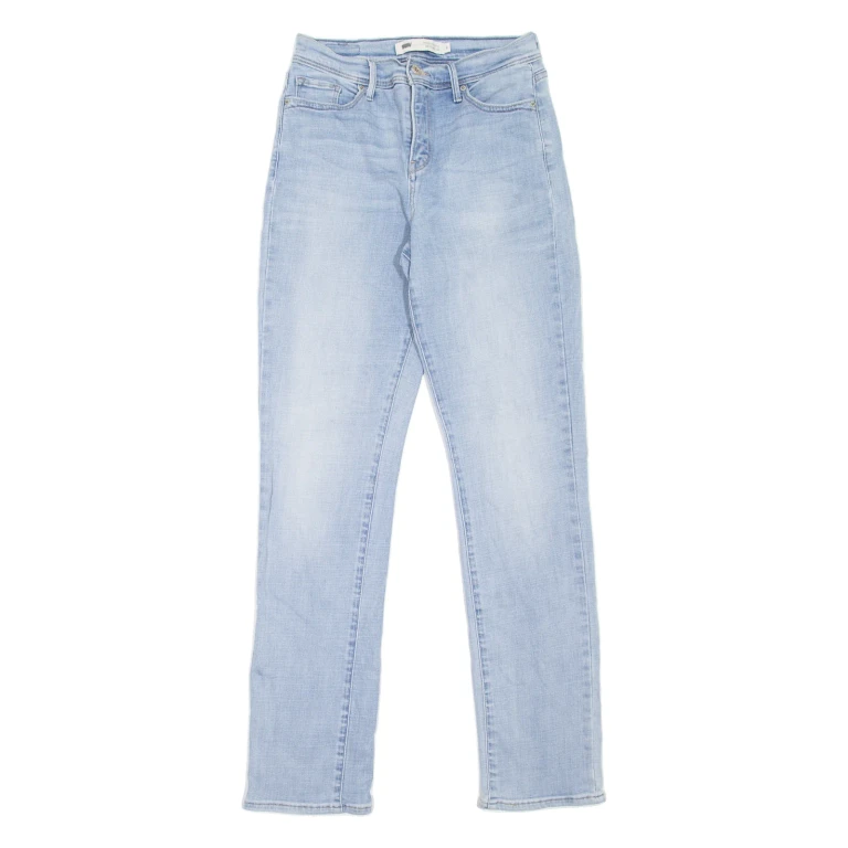 LEVI'S 512 Perfectly Slimming Womens Jeans Blue Slim Straight W28 L32