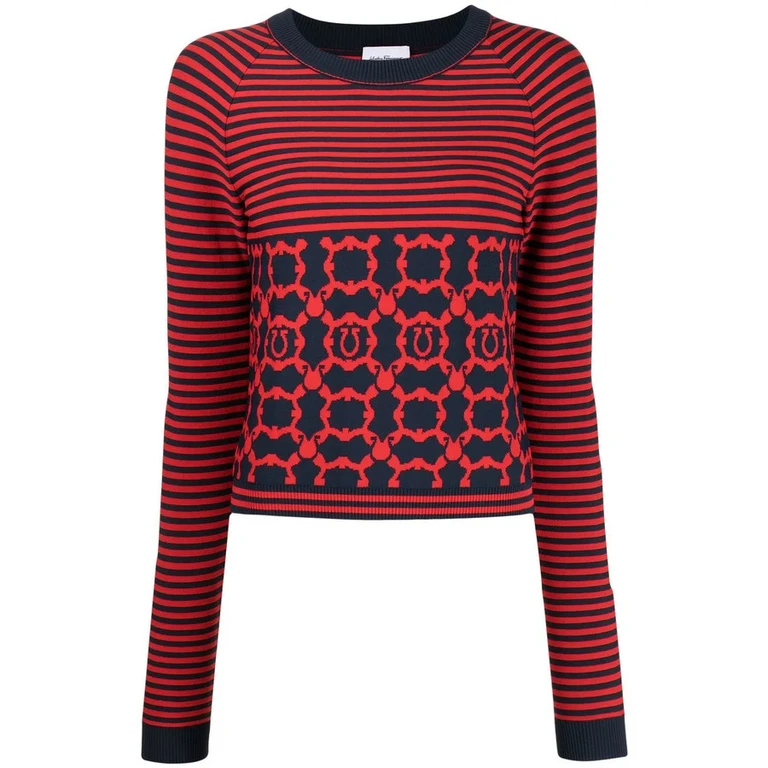 Ferragamo Long Sleeves Round-Neck