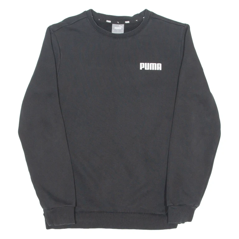 PUMA Mens Sweatshirt Black Crew Neck S (LL3-121124-4028)