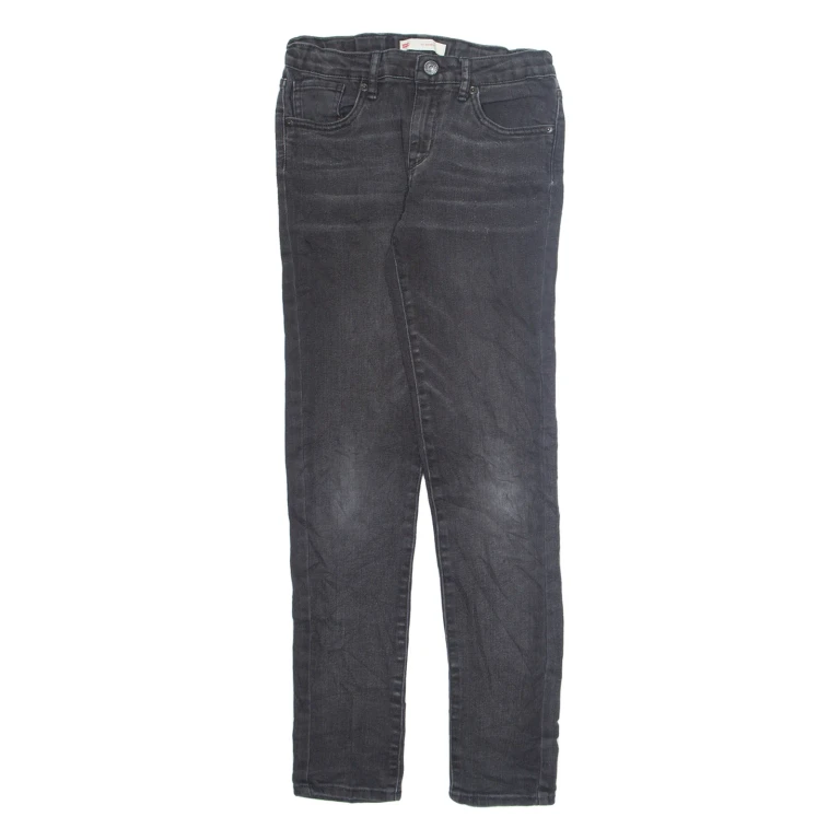 LEVI'S Womens Jeans Grey Regular Tapered Stone Wash W26 L28