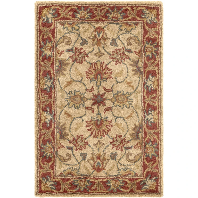 Cherryfield Hand Tufted Brown & Rust 1001 Wool Rug