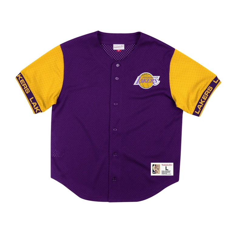 Men's NBA Pure Shooter Mesh Button Front Los Angeles Lakers
