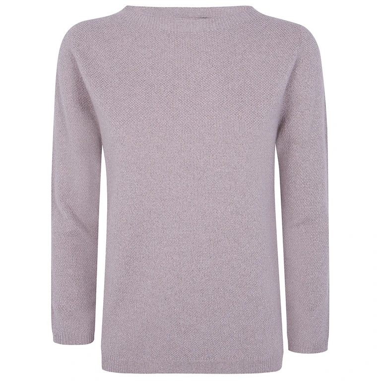 Sweater Boatneck "Lurex Platinum"