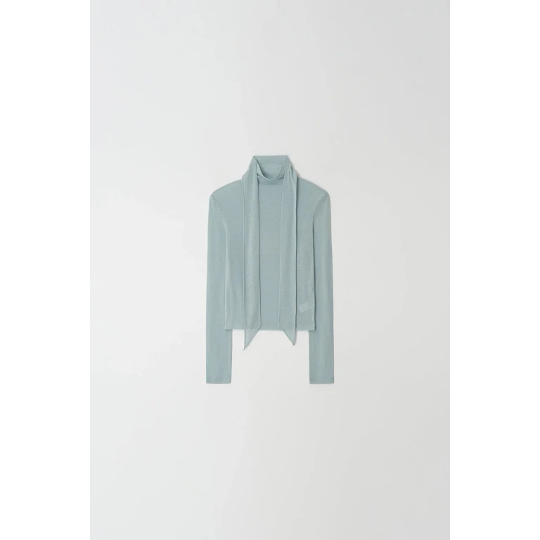Turtleneck Jersey String Turt T-s Sky-Blue