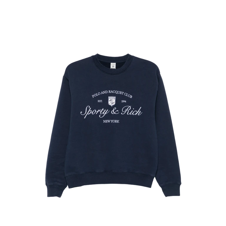 Sporty & Rich Logo-embroidered Sweatshirt