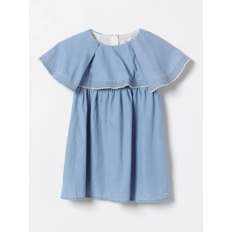 CHLOÉ Dress Kids color Sky Blue (C20449Z04)