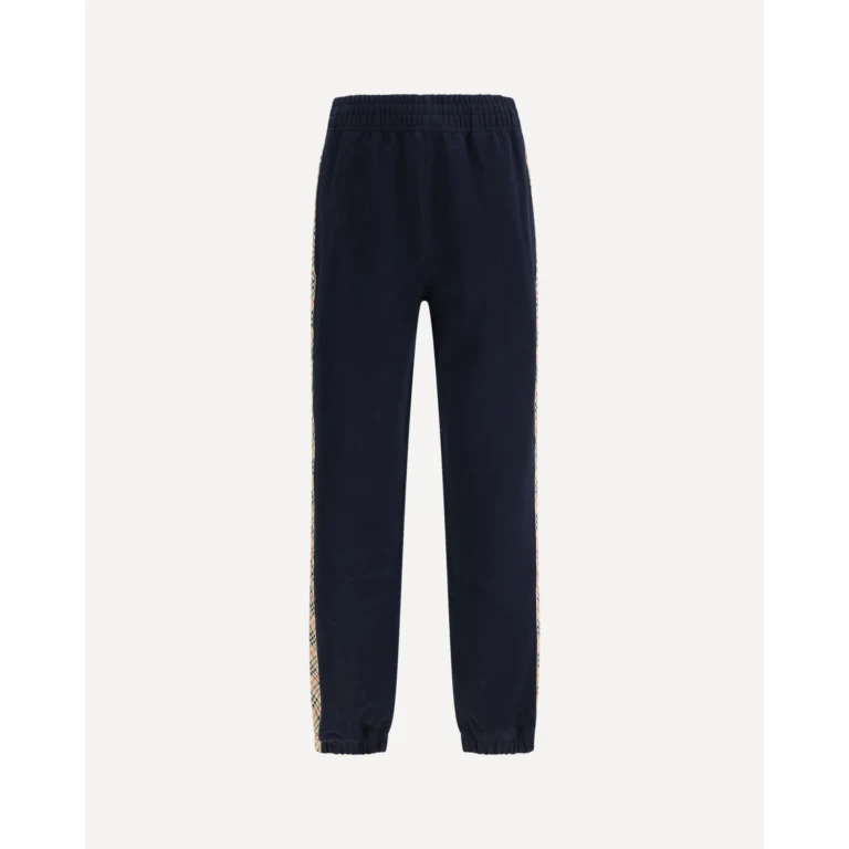 BURBERRY Jogging Pants feature signature Burberry Check tape along the sides Male S