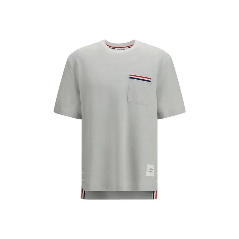 Thom Browne Gray Cotton T-Shirt - Men