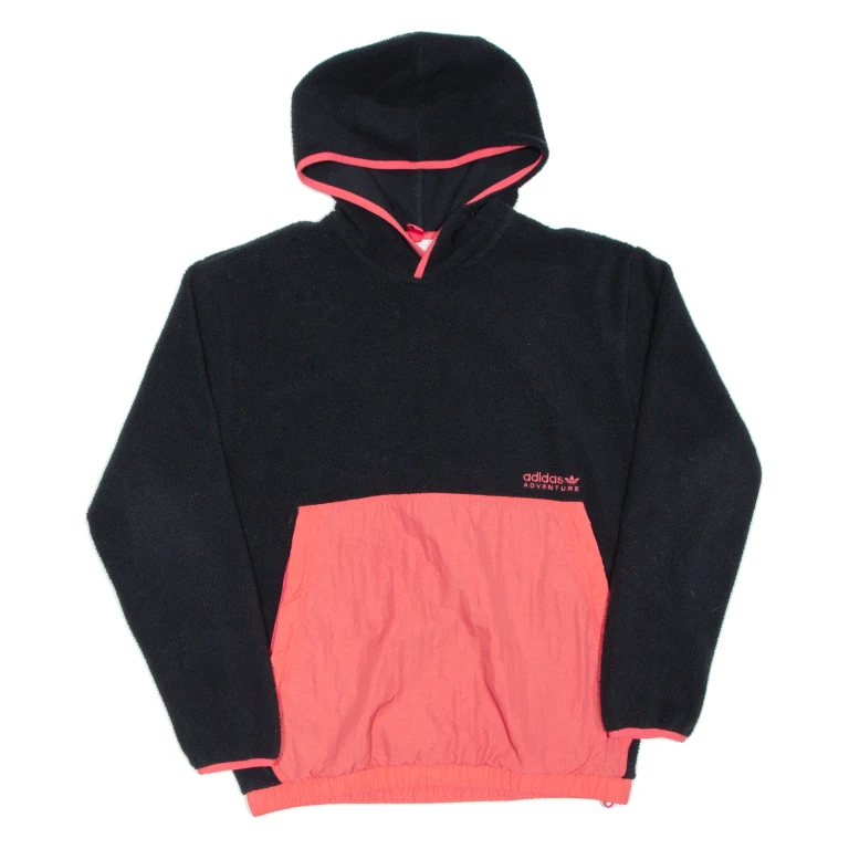 ADIDAS Womens Black Hoodie Pullover S
