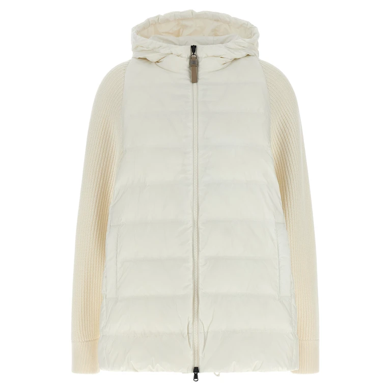 Brunello Cucinelli White Polyester Full-Length Jacket Clothing - Women