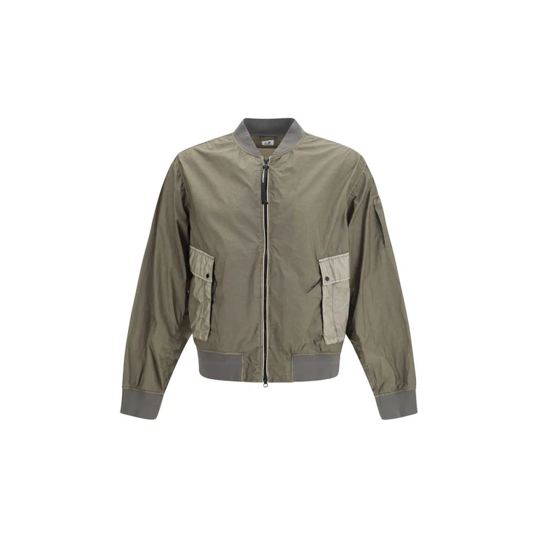 C. P. Company Bicolor Polyamide Bomber Clothing - Men