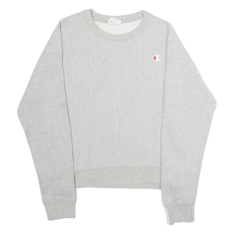 CHAMPION REVERSE WEAVE Mens Sweatshirt Grey Crew Neck S