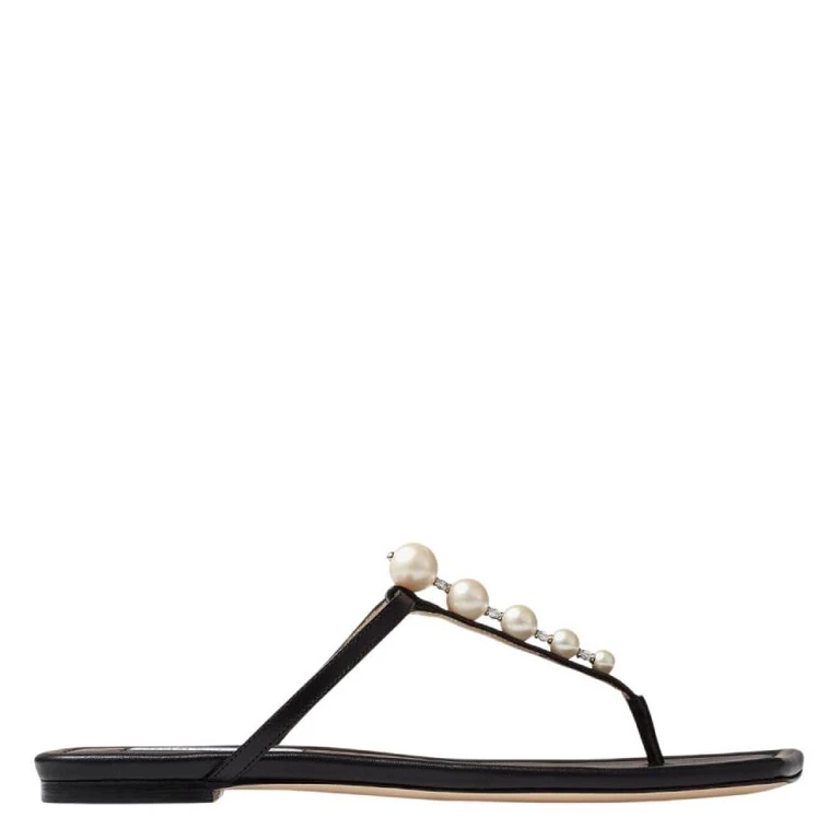 Alaina Embellished Faux Pearl Sandals