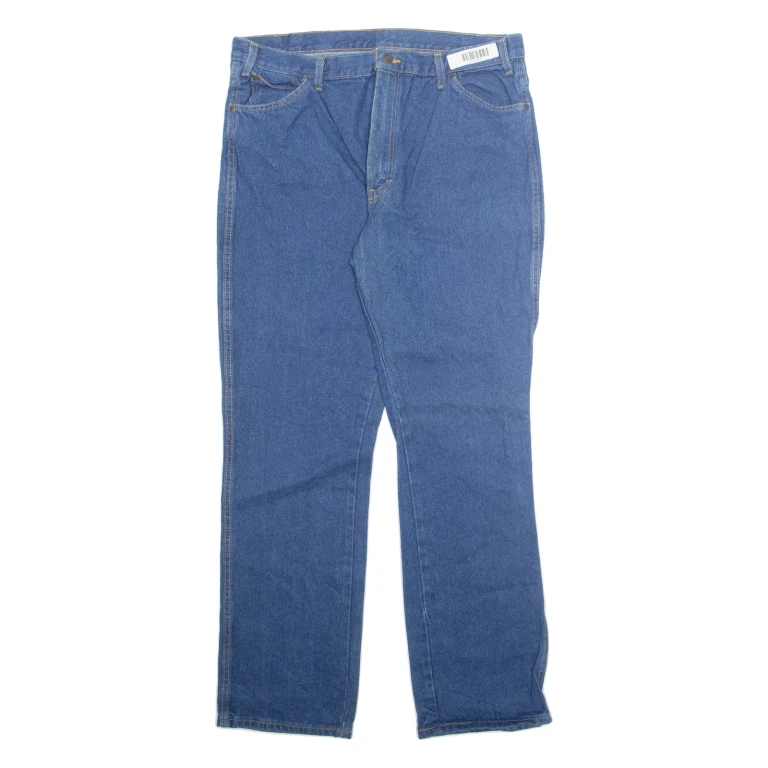 DICKIES Mens Jeans Blue Loose Straight W40 L34