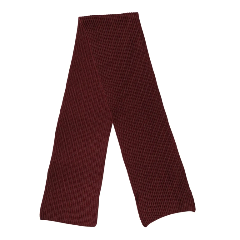Maroon Cashmere Knitted Neckwrap Shawl Scarf - Men