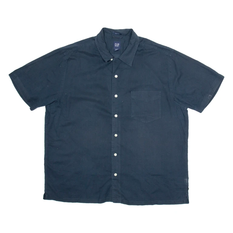 GAP Mens Plain Shirt Black XL