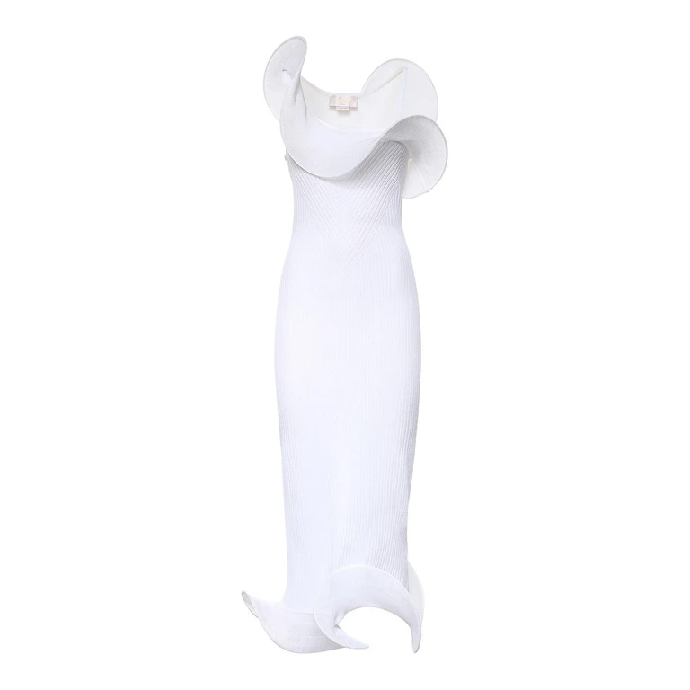 Genny Robe Au Genou - Blanc (80AJF896CMX70003)