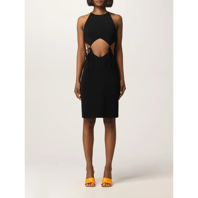 BOTTEGA VENETA cut-out mini dress with laces (691650V1LS01000)