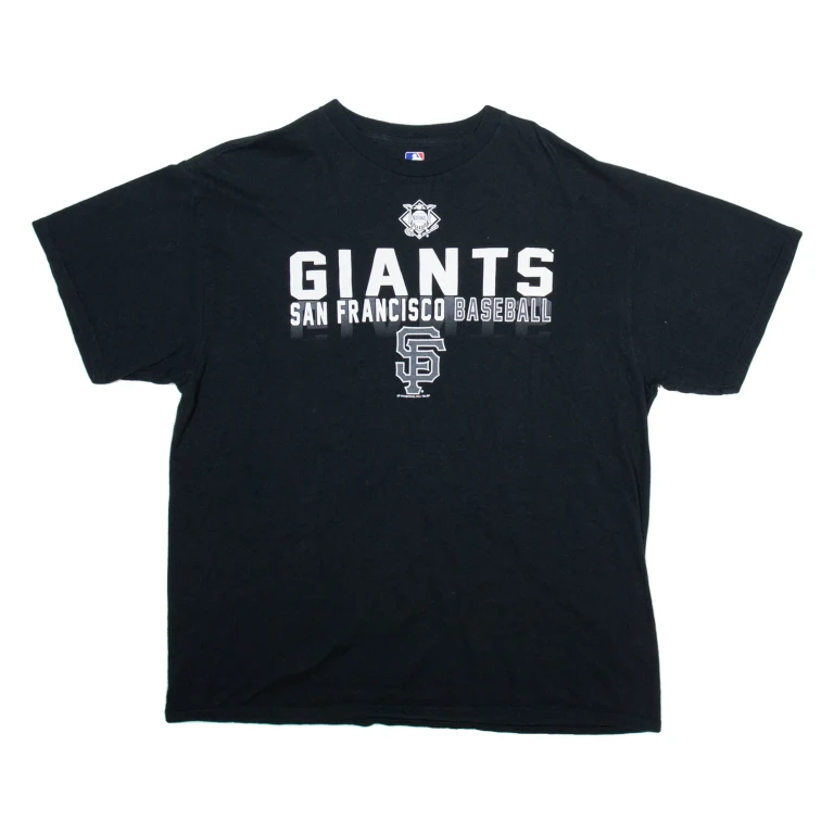 MLB Giants San Francisco Baseball Mens T-Shirt Black USA XL