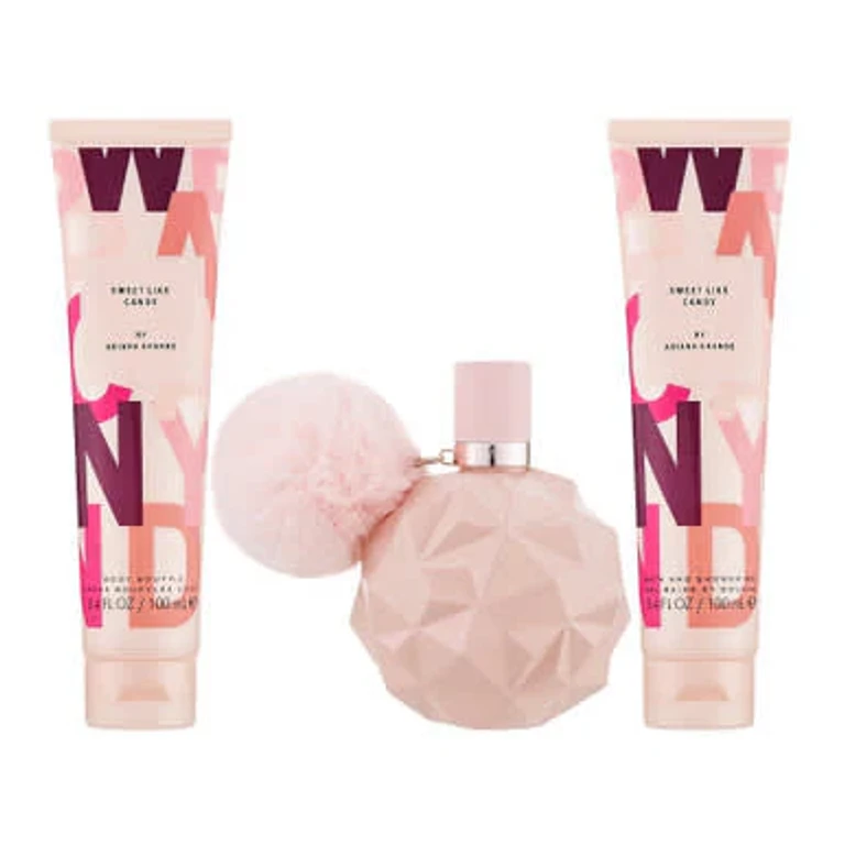 Sweet Like Candy 3 Pcs Set For Women: 3.4 Eau De Parfum Spray + 3.4 Bath And Shower Gel + 3.4 Body Souffle