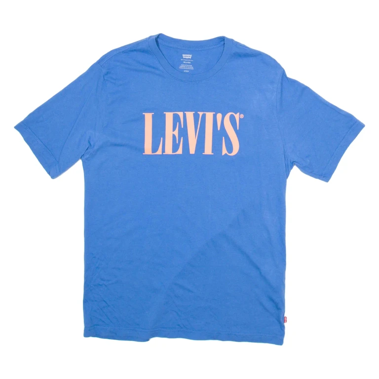 LEVI'S Mens T-Shirt Blue S