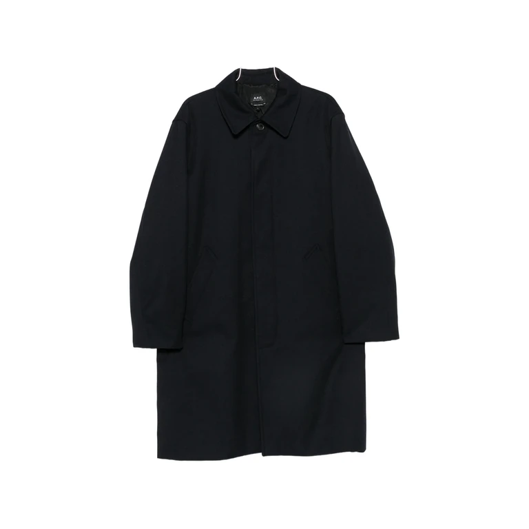 A. p.c. Concealed-button Coat