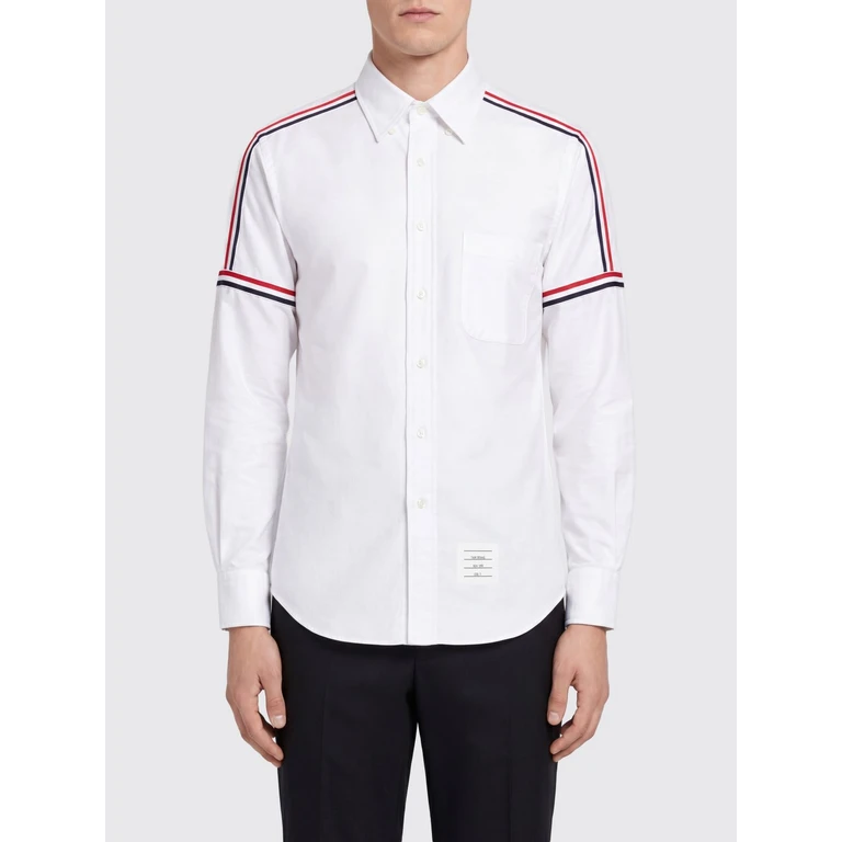 THOM BROWNE Slim Fit 4-Bar Oxford Cotton Shirt (MWL270A00139100)