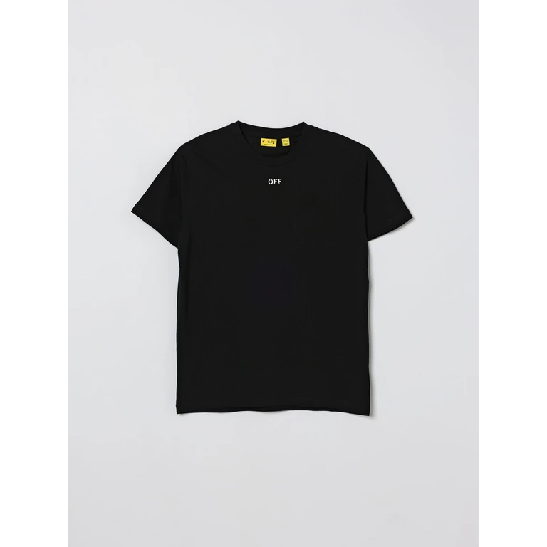 OFF-WHITE KIDS T-Shirt Kids color Black (OBAA002S26JER006001)