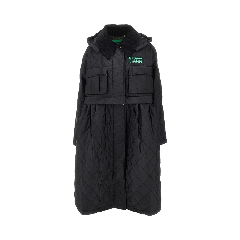 Veste Peplum cirée Barbour x GANNI