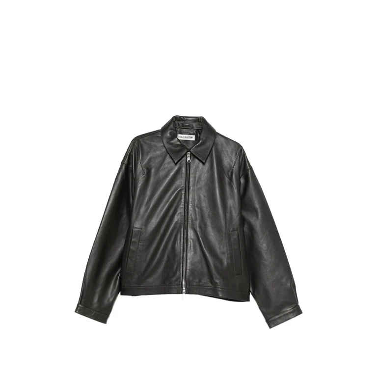 Leather Zip-up Jacket