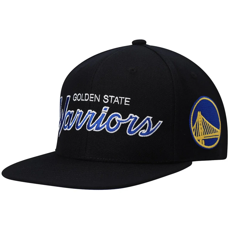 Men's NBA Team Script 2.0 Snapback Warriors Snapback Caps