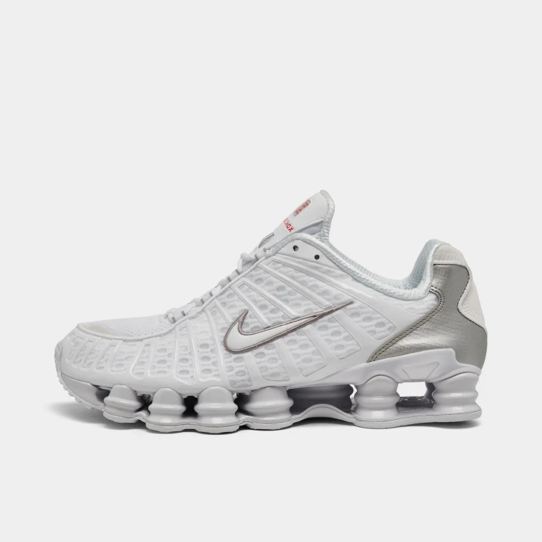 [av3595-100] Mens Nike Shox Tl 'white Metallic Silver'