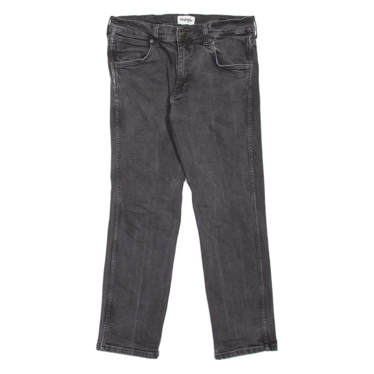 WRANGLER Greensboro Mens Jeans Black Slim Straight W30 L27