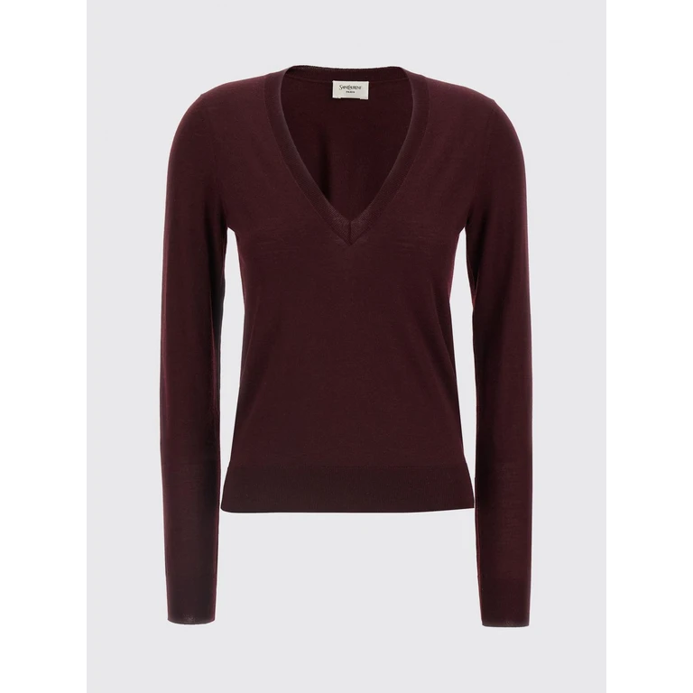 SAINT LAURENT Sweater Woman color Burgundy (839793Y76HF6040)