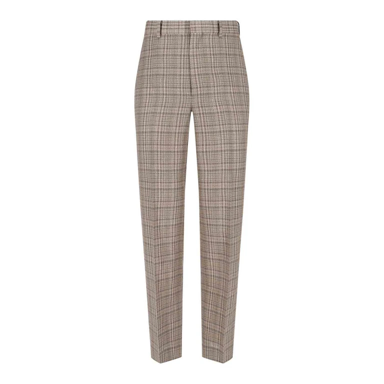 Auralee Pantalons Décontractés - Marron (A26SP02SNDARKBROWNCHECK)