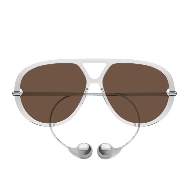 Bottega Veneta Bv1273s Linea Unapologetic Transparent Acetato/metallo Sunglasses - Women