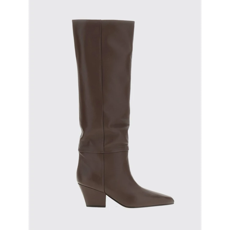 Jane Calf Leather Western Ankle Boots with Chunky Heel (PX1119XVT0CEBANO)