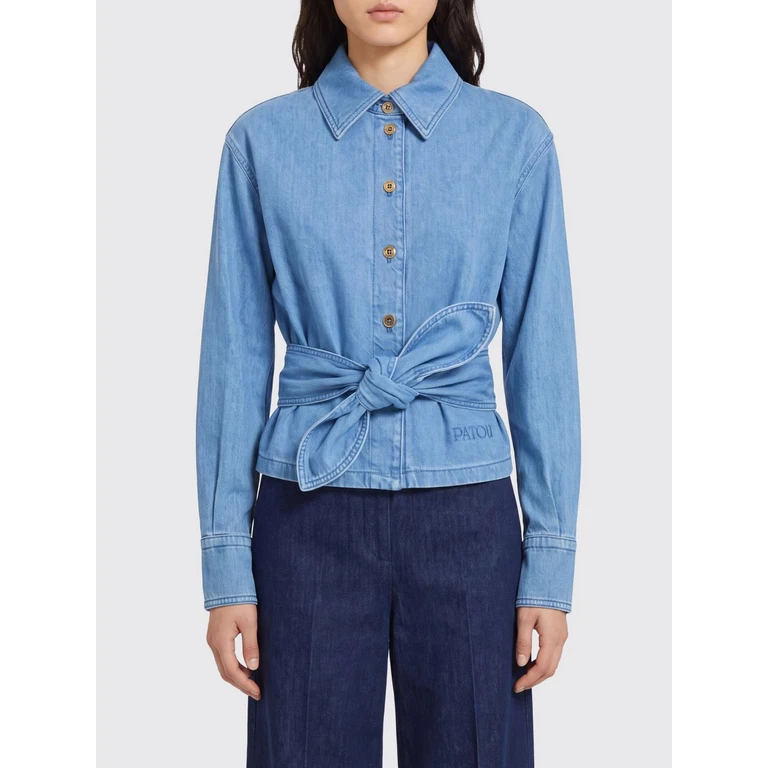 Chemise à manches longues PATOU avec nœud