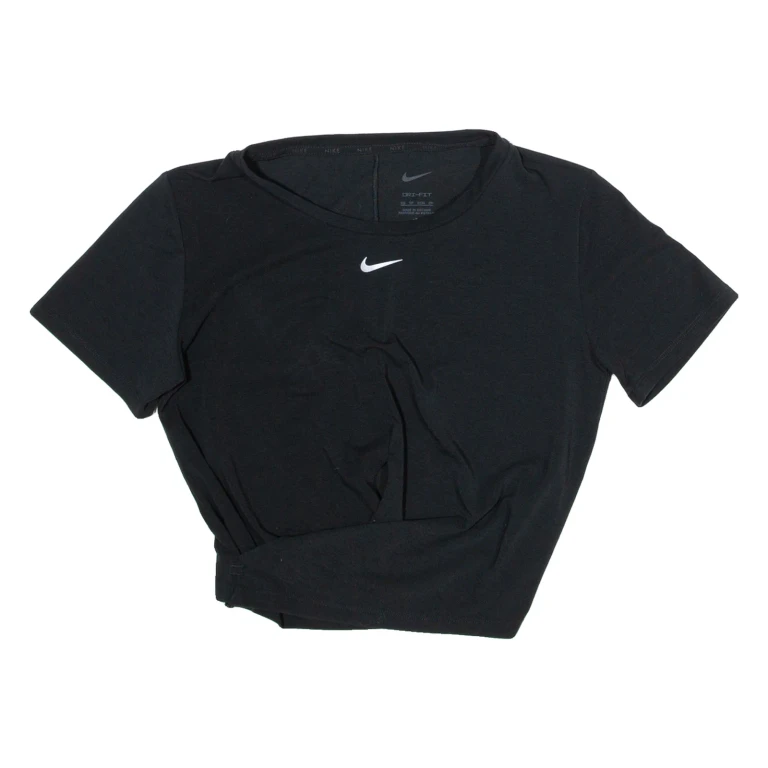 NIKE Womens T-Shirt Black XS