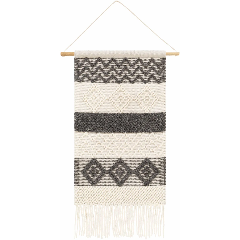 Bracebridge Monochrome Geometric Pattern Wall Hanging