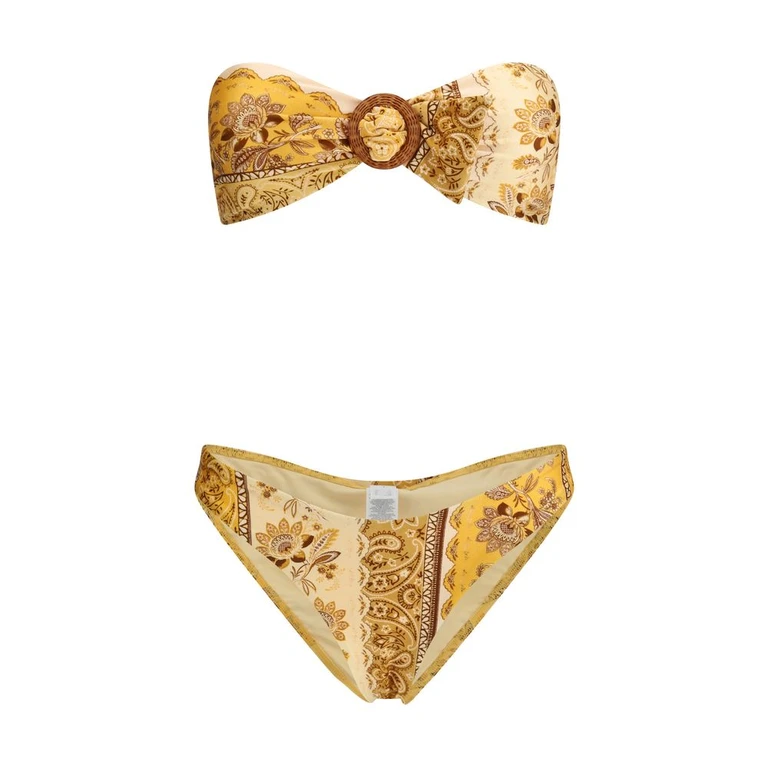Yellow Lycra Bikini Clothing - Women