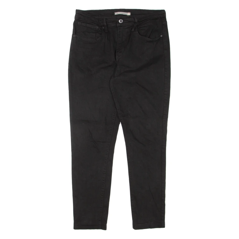 LEVI'S 721 High Rise Womens Jeans Black Slim Skinny W30 L26