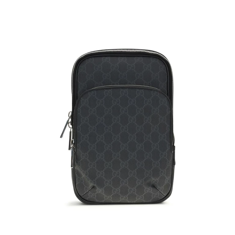 Gucci Black Polyurethane Shoulder Bag - Men