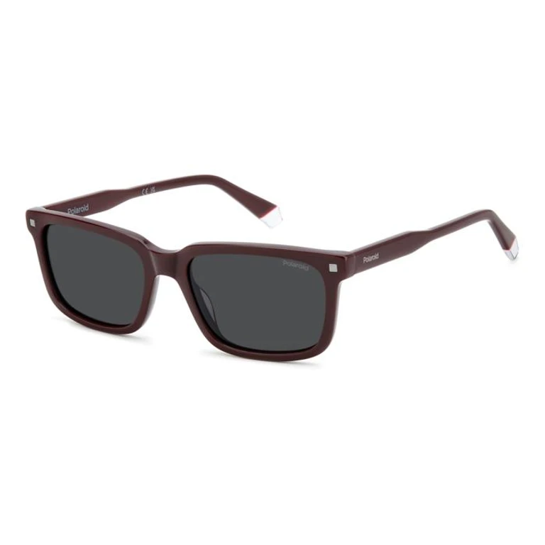 Polarized Grey Rectangular Mens Sunglasses PLD 4174/S/X 0LHF/M9 55