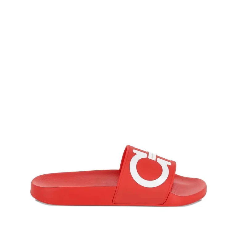 Ferragamo Logo-Motif Slides