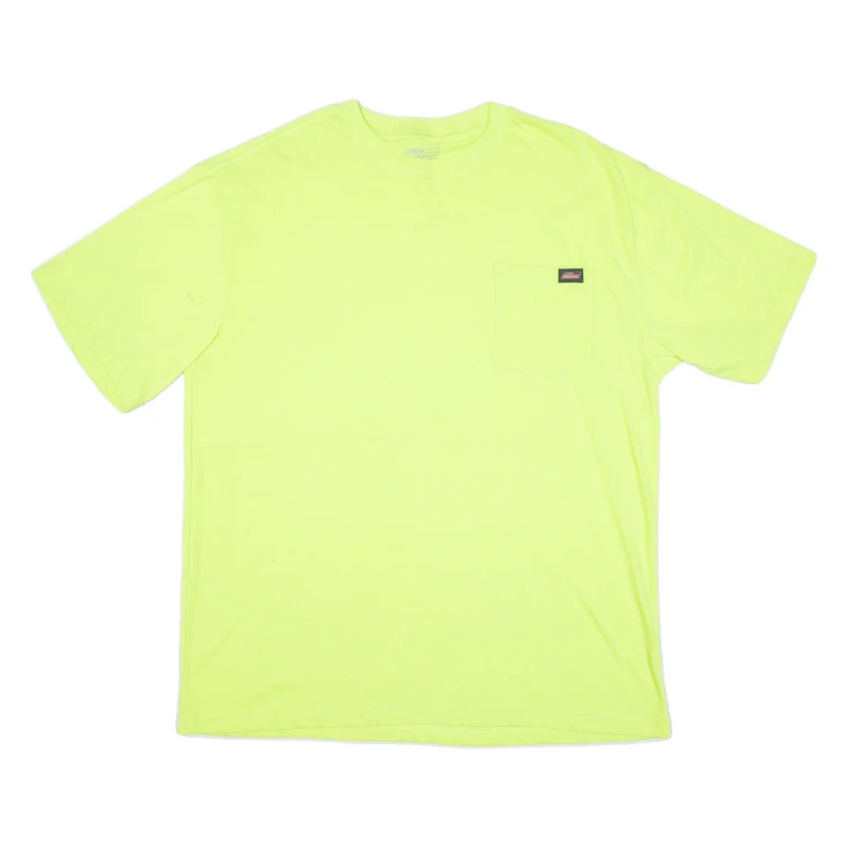 DICKIES Mens T-Shirt Yellow XL