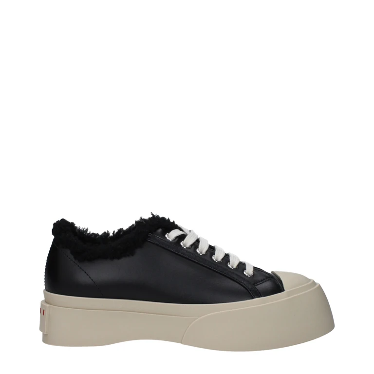 Marni Black Leather Chunky Sneakers - Women