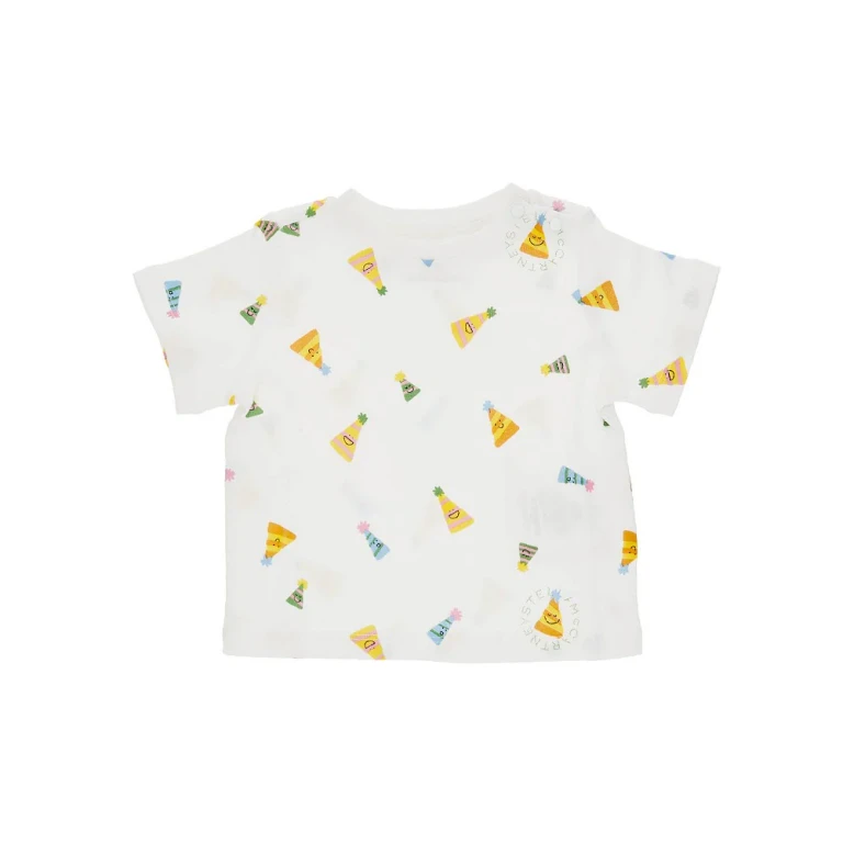 STELLA MCCARTNEY Party hats print T-shirt Kids 6M